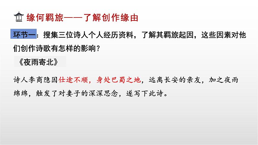 羁旅思乡类诗歌三首整合复习课件 中考语文一轮复习第5页