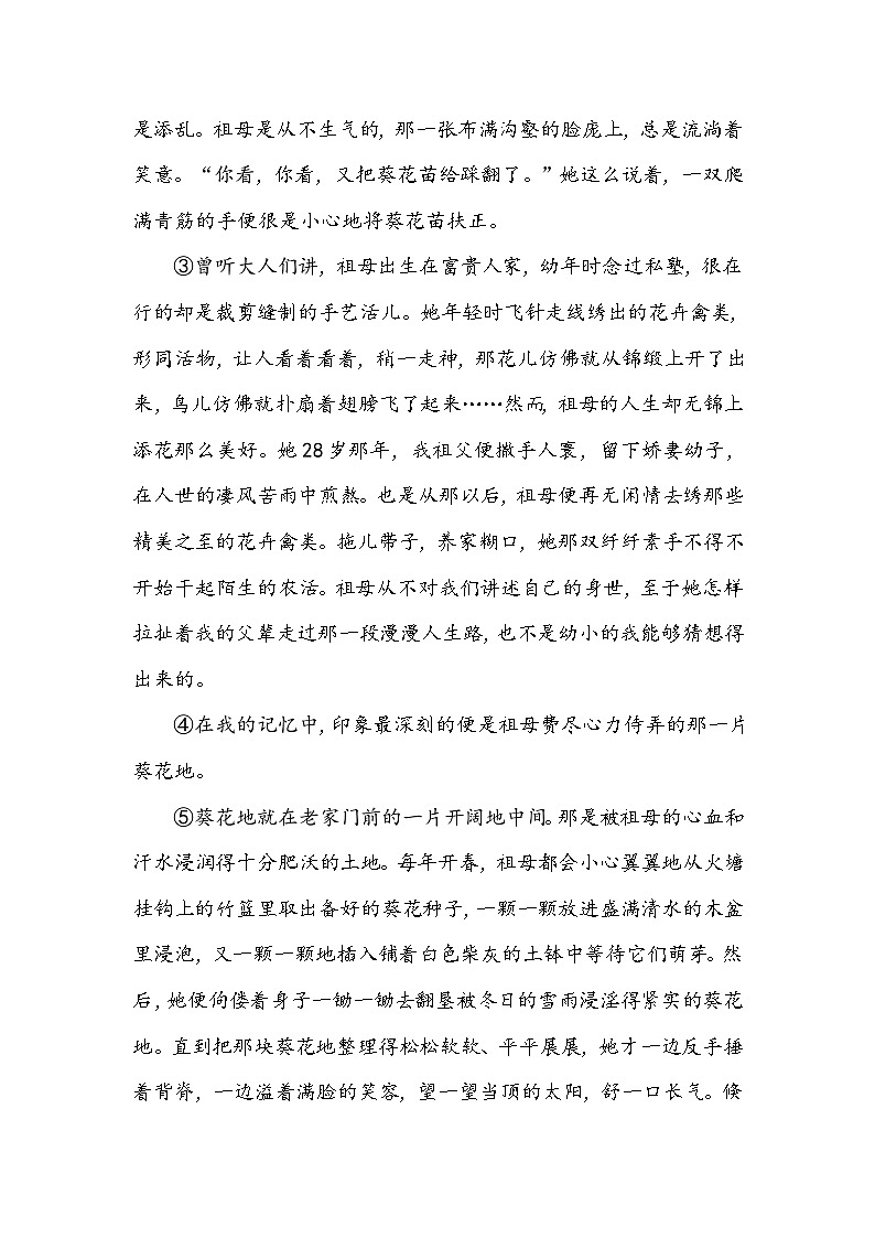2025年中考语文三轮冲刺：名著+散文 专项突破限时测试卷4（含答案）第2页