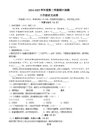 江苏省徐州市邳州市2024-2025学年八年级下学期期中语文试题（含答案）