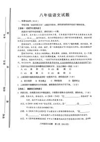山东淄博桓台县2024—2025学年八年级下学期期中考试语文试题（图片版，含答案）