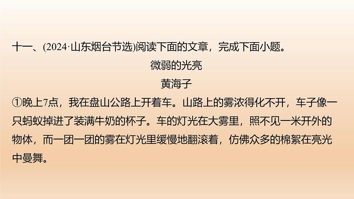 2025年中考语文复习专题训练 人物分析 课件第2页