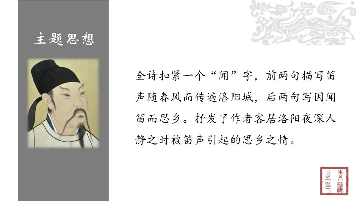 统编版（2024）七年级语文下学期第三单元课外古诗词诵读-春夜洛城闻笛课件第8页