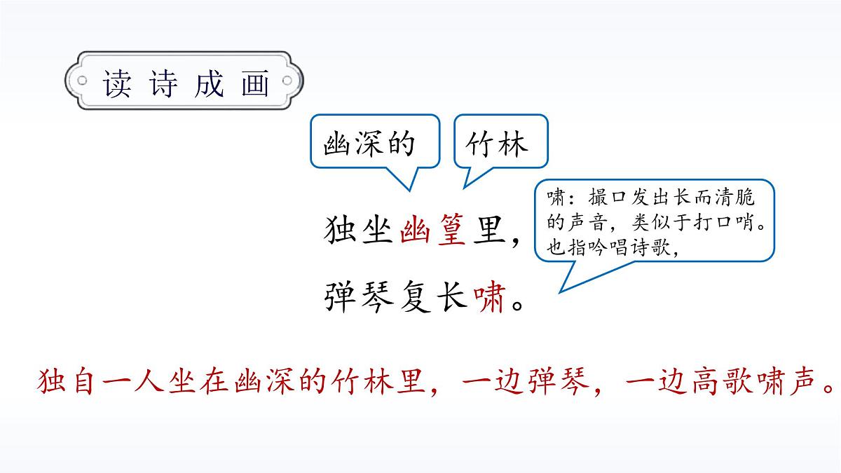 统编版（2024）七年级语文下册第三单元课外古诗词诵读-竹里馆ppt课件第6页
