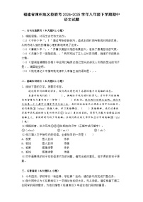 福建省漳州地区校联考2024-2025学年八年级下学期期中语文试题（含答案）