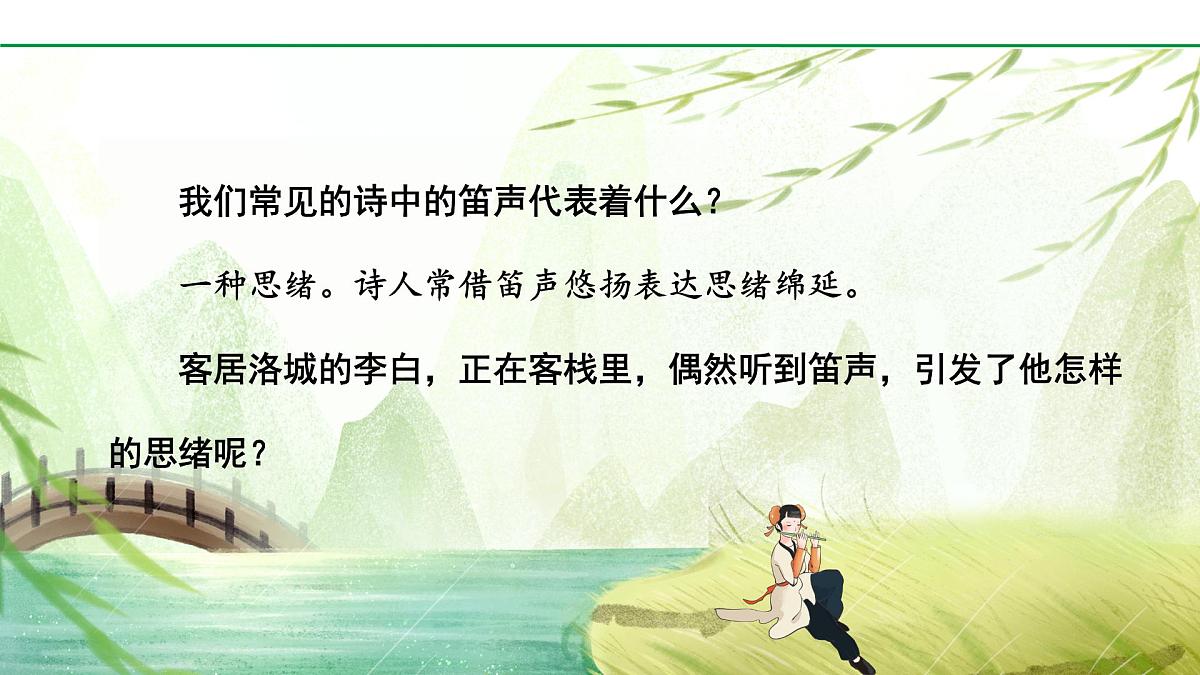 2024-2025年第二学期 部编版 语文 七年级下册 第三单元 2 春夜洛城闻笛 课件第2页