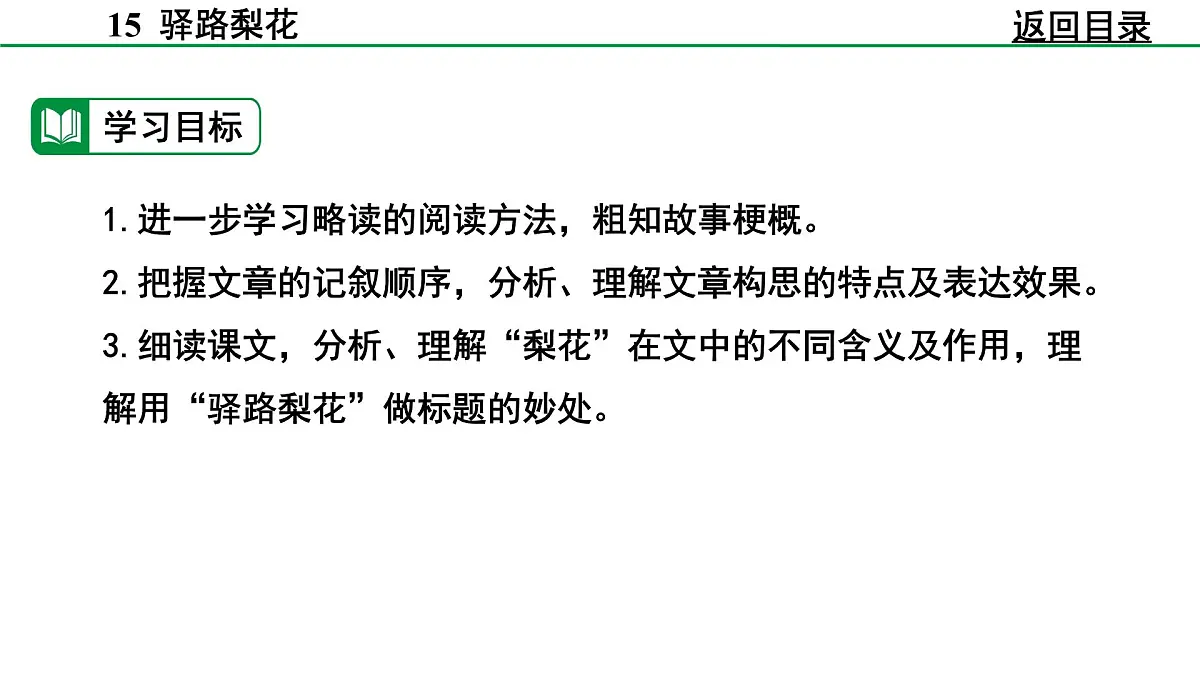 2024-2025年第二学期 部编版 语文 七年级下册 第四单元 14 驿路梨花 课件第7页