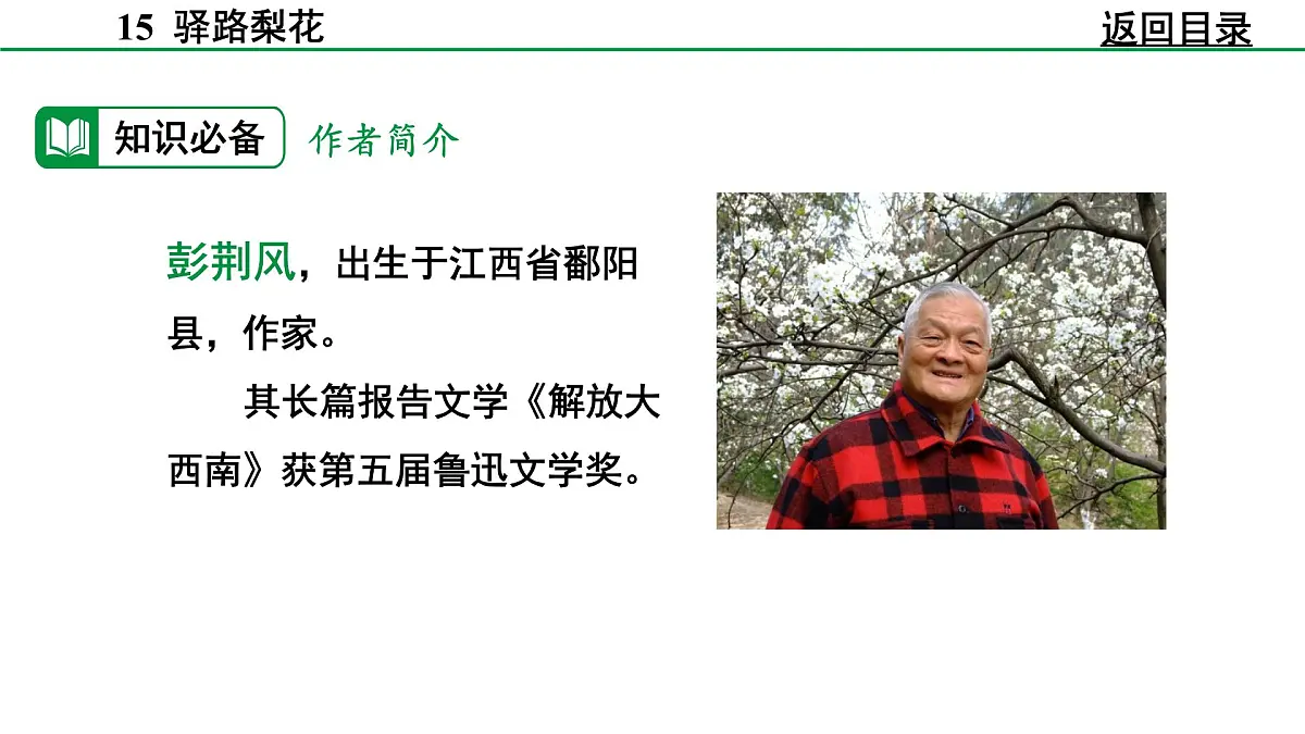 2024-2025年第二学期 部编版 语文 七年级下册 第四单元 14 驿路梨花 课件第8页
