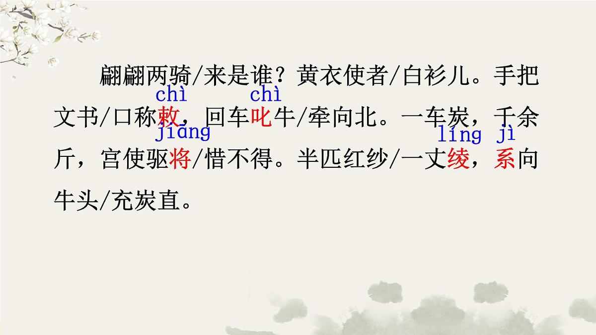 统编版语文八年级下册第24课《唐诗三首-卖炭翁》课件第7页