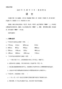 2025年中考语文一模猜题卷（天津市专用）—2025年全国各地市最新中考语文模拟考试（含答案+解析）
