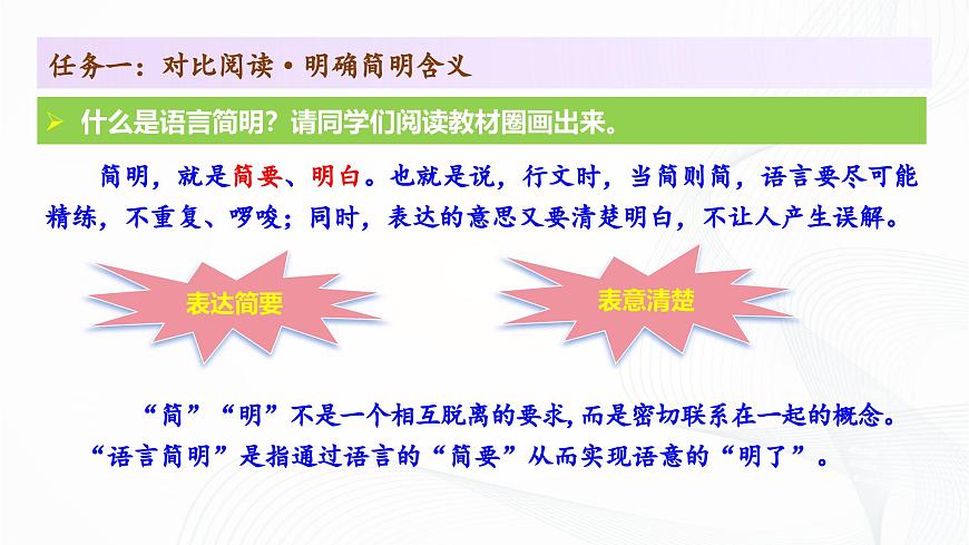 第五单元 写作 《语言要简明》 - 初中语文七年级下册 同步教学课件（人教部编版2024）第6页