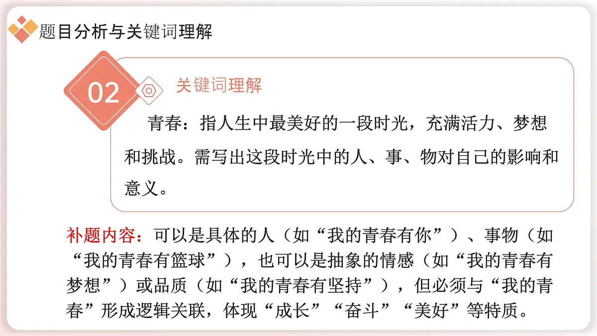 中考作文专项指导：《我的青春有____》写作技巧+课件第5页