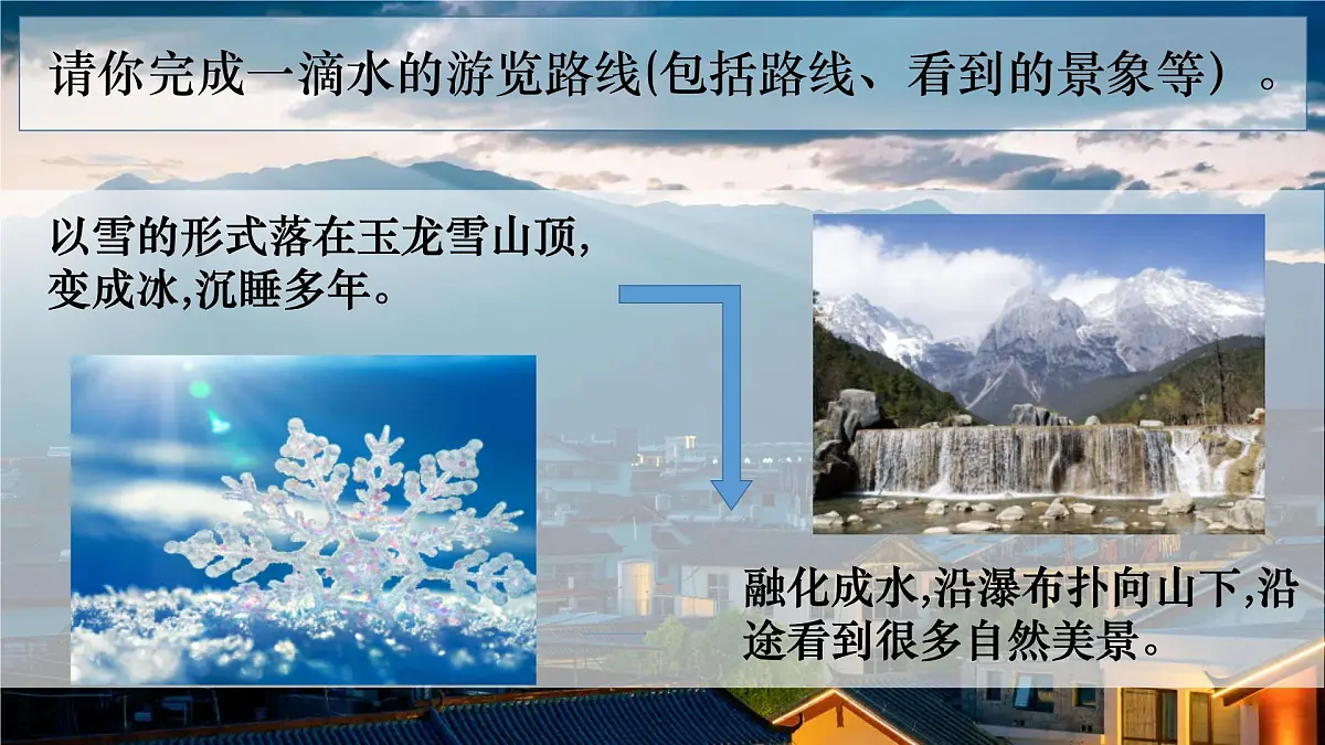 统编版语文八年级下册第20课《一滴水经过丽江》（课件）第5页