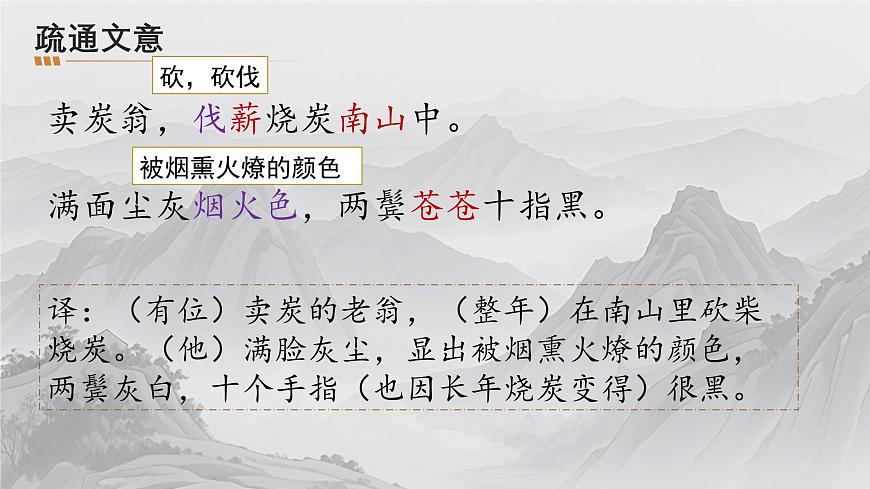 统编版语文八年级下册第24课《卖炭翁》课件第7页