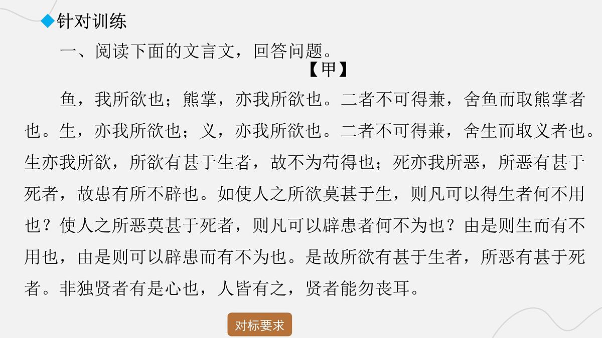 2025年中考语文二轮复习 专题九  文言文阅读（十） 课件第7页