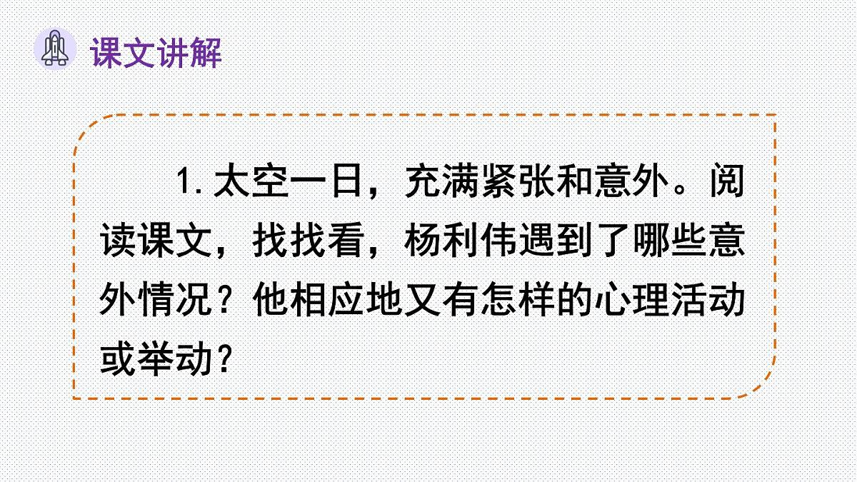 2025年人教版七年级语文下册22 太空一日 课件第6页