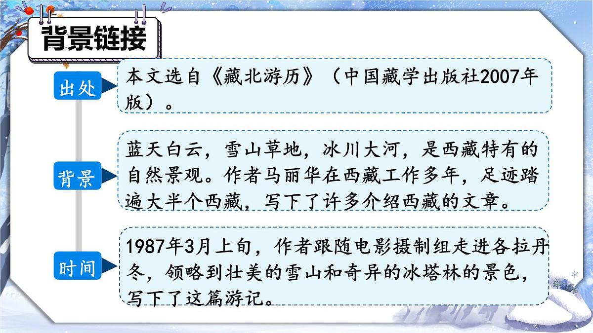 第18课《在长江源头各拉丹冬》课件+2024—2025学年统编版语文八年级下册第7页