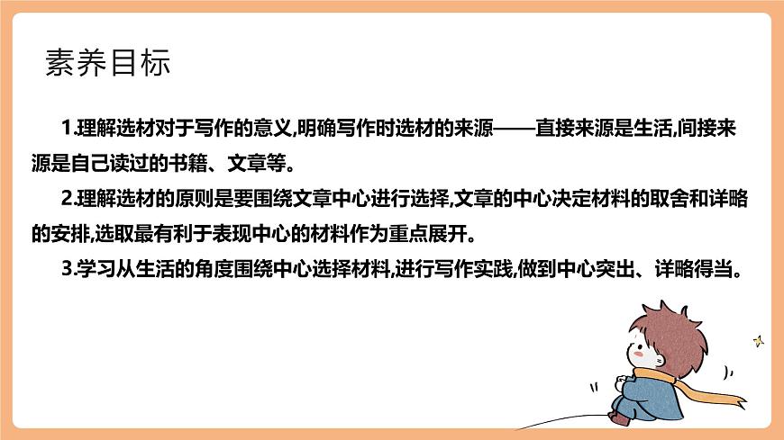 第四单元 写作 怎样选材 课件第3页