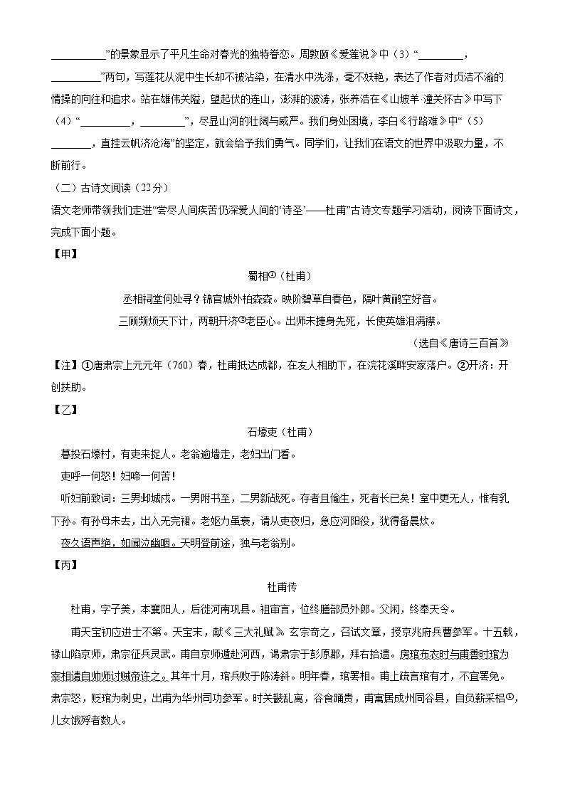 江苏省连云港市2025年中考二模语文试题第3页