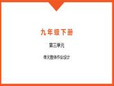 統(tǒng)編版初中語(yǔ)文九年級(jí)下冊(cè)第三單元作業(yè)設(shè)計(jì)課件PPT