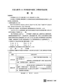 2025年河南省驻马店市正阳县中考二模考试语文试题（中考模拟）