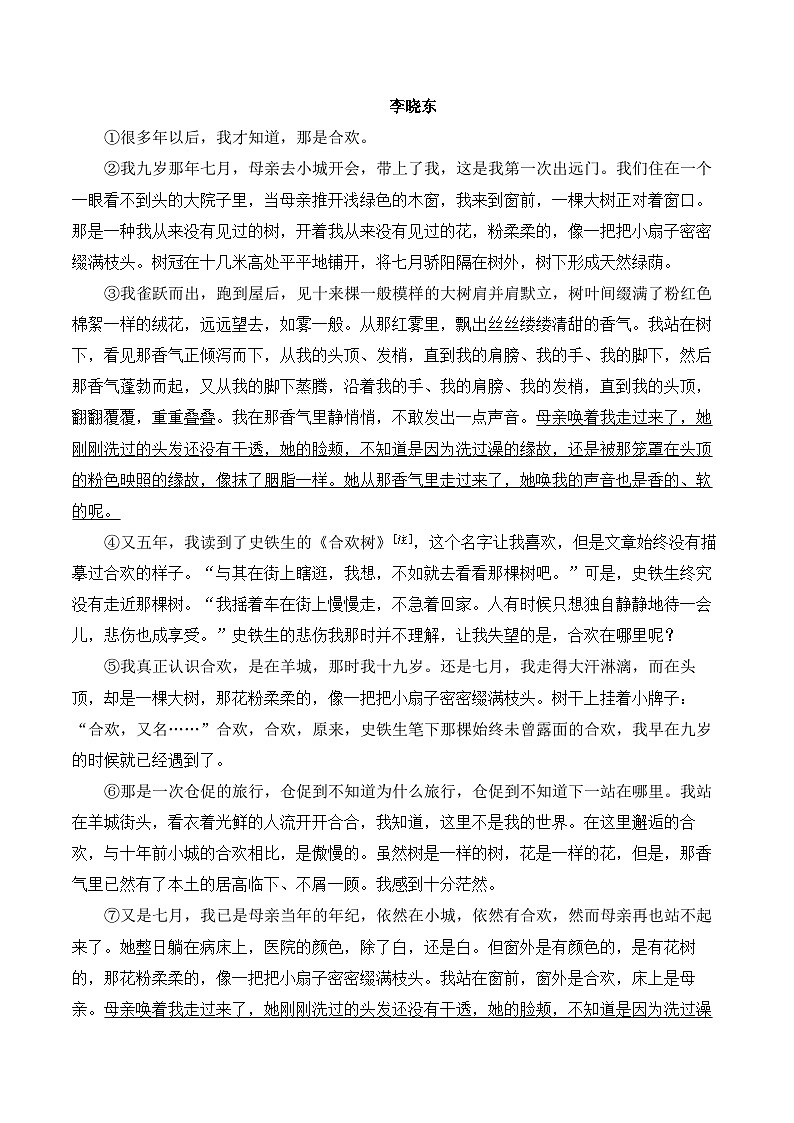 2025届中考语文模拟卷 【安徽专用】第3页