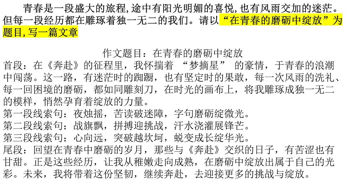 2025中考语文作文最后冲刺 朴素的一文多用 课件（全国通用）第5页