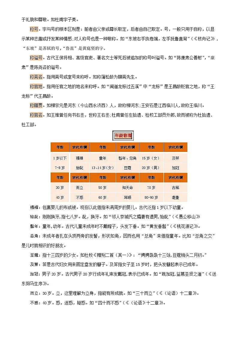 2025年中考语文专项复习讲义专题05 文学文化常识(14大类常考知识+6册教材梳理+2个易错陷阱)(原卷版)第2页