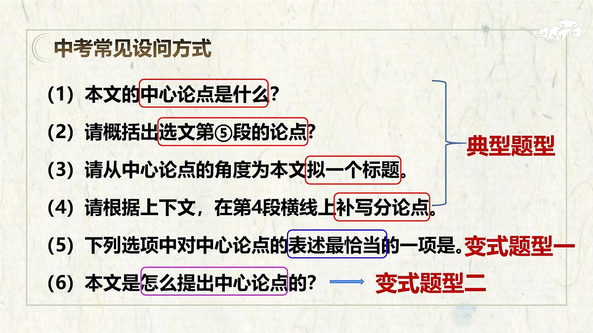 2025年中考语文一轮复习议论文专题复习01 论点概括课件(全国通用)第2页