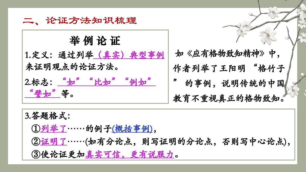 2025年中考语文一轮复习议论文专题复习02 论证方法课件(全国通用)第5页