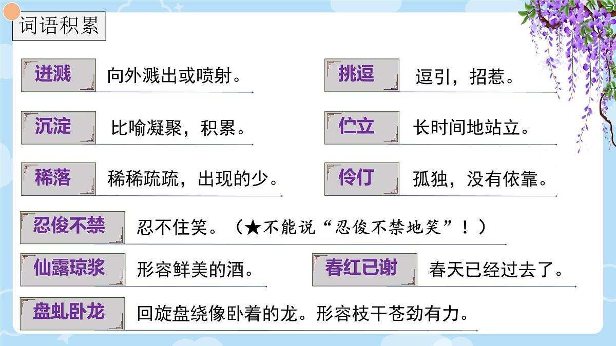 第19课《紫藤萝瀑布》课件-2024-2025学年统编版语文七年级下册第4页