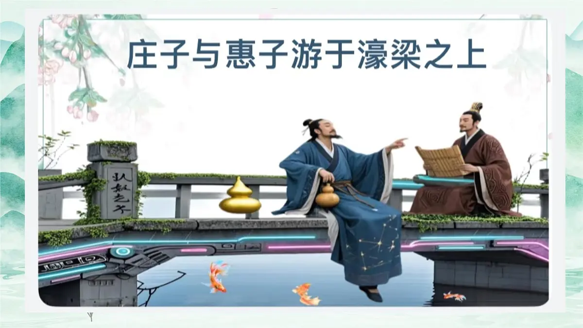 第21课《庄子二则——庄子与惠子游于濠梁之上》课件 2025学年统编版语文八年级下册第1页