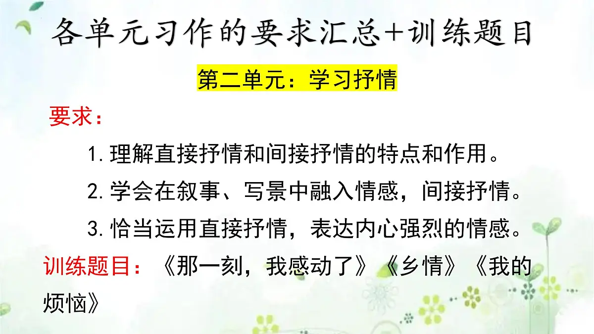专题12 作文（复习课件）2025学年七年级语文下册期末复习考点通关讲练统编版第5页
