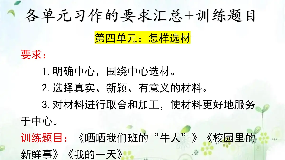 专题12 作文（复习课件）2025学年七年级语文下册期末复习考点通关讲练统编版第7页