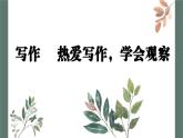 寫部編版2025-2026年第一學期 七年級 語文上冊 第一單元 寫作  熱愛寫作，學會觀察 課件