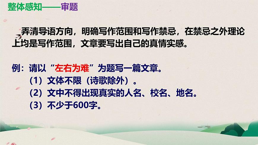 2025年中考语文复习作文复习审题立意课件(全国通用)第8页