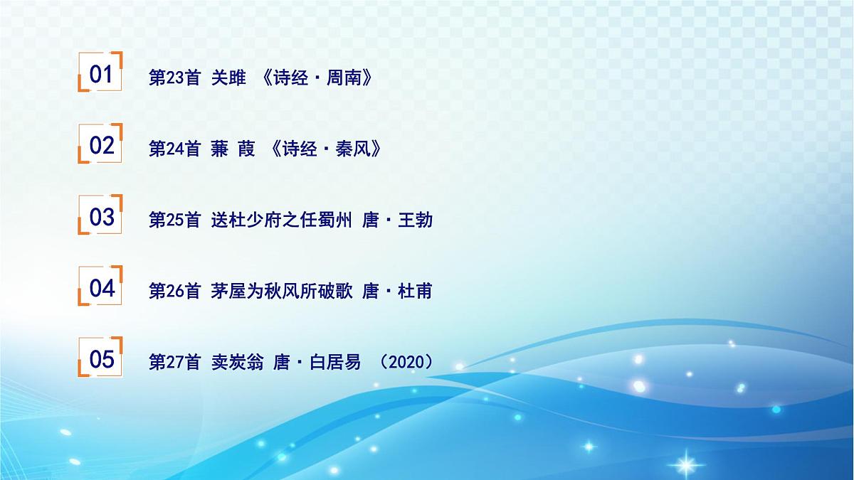 2025决胜中考河南语文复习古诗文阅读专题二 古诗词曲鉴赏-课标古诗词曲40首（八年级下册）分册梳理及训练 课件第2页
