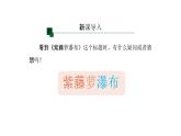 語文統(tǒng)編版（2024）七下第五單元19紫藤蘿瀑布（第1課時）課件