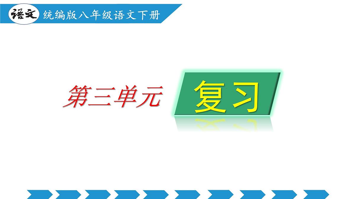 第三单元（单元复习课件）-八年级语文下册同步高效课堂（统编版）第1页