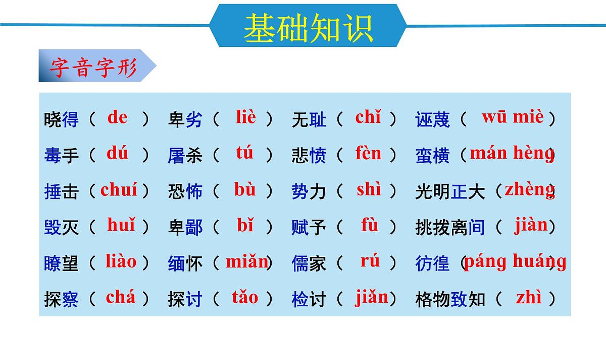 第四单元（单元复习课件）-八年级语文下册同步高效课堂（统编版）第2页