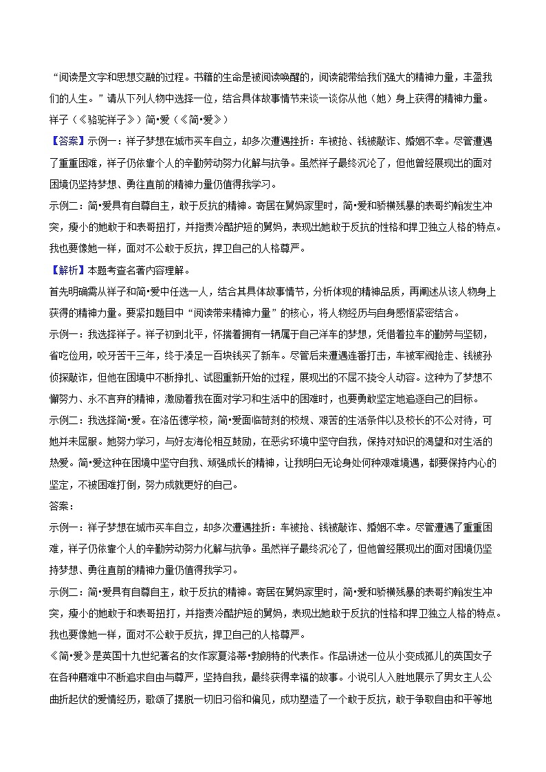 2025年山东省聊城市临清市中考语文三模试题（含答案）第3页