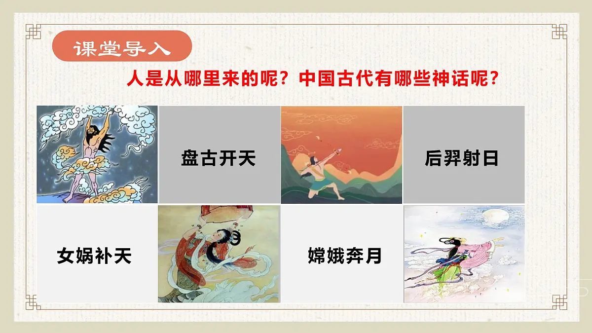新人教部编版语文七上 6-23《女娲造人》课件第2页