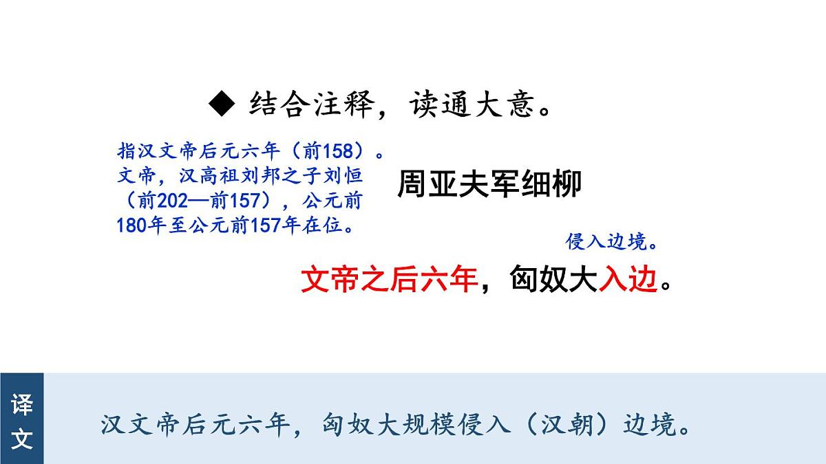 初中语文新人教部编版八年级上册第六单元25 周亚夫军细柳上课课件（考点精讲版）（2025秋）第8页
