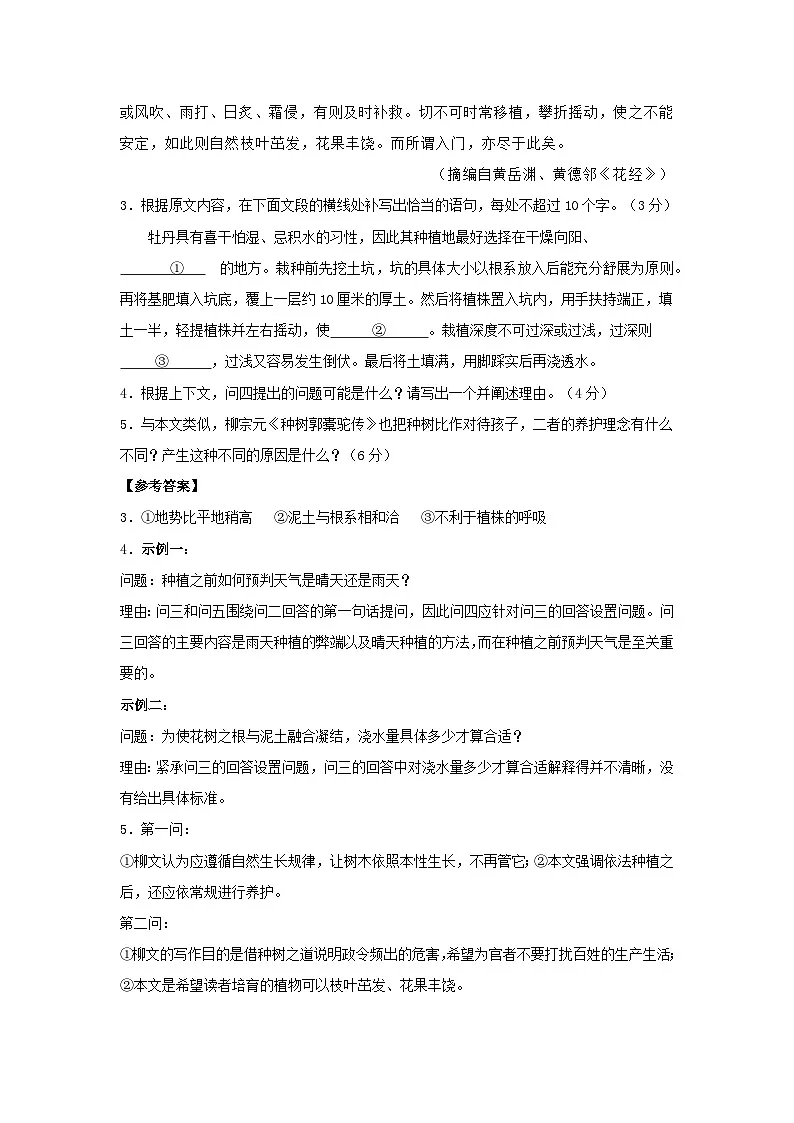2025年普通高等学校招生全国统一考试语文试题新课标Ⅰ卷第3页