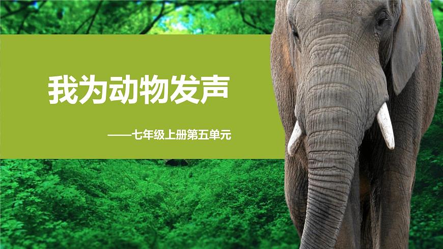 新人教部编版语文七上 第五单元 大单元整体教学设计课件PPT第1页