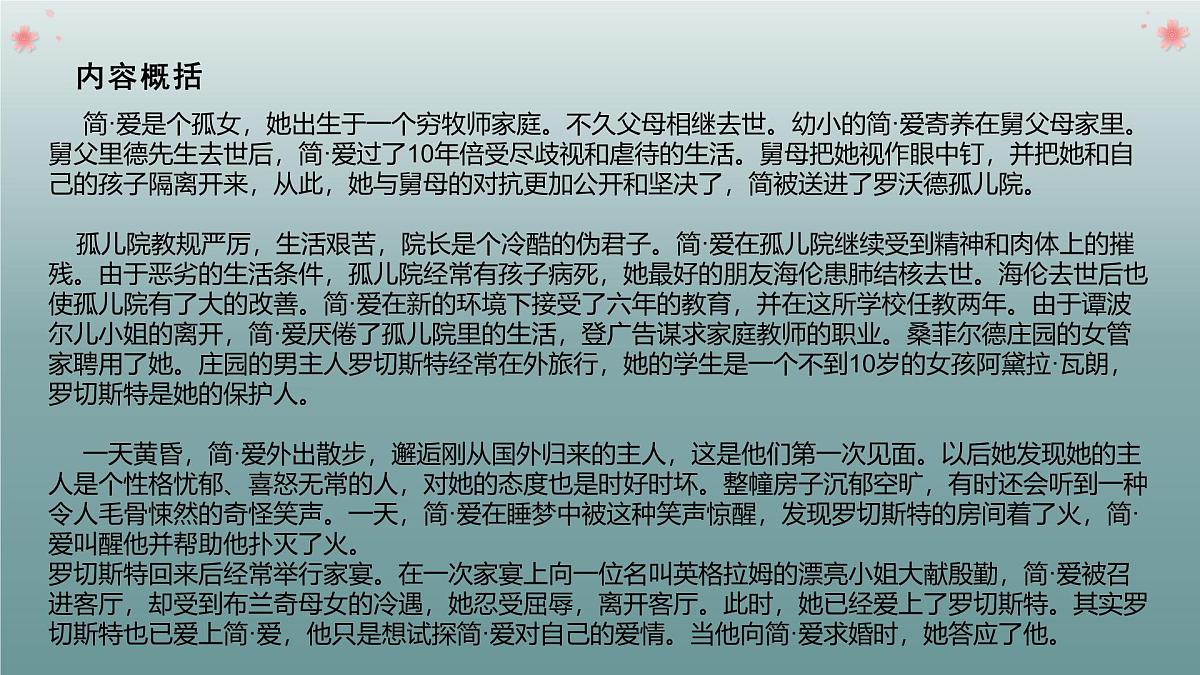 九年级下册名著《简.爱》知识梳理总结课件PPT第4页