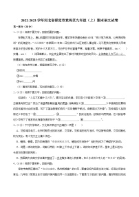 河北省保定市竞秀区2022-2023学年九年级上学期期末考试语文试题