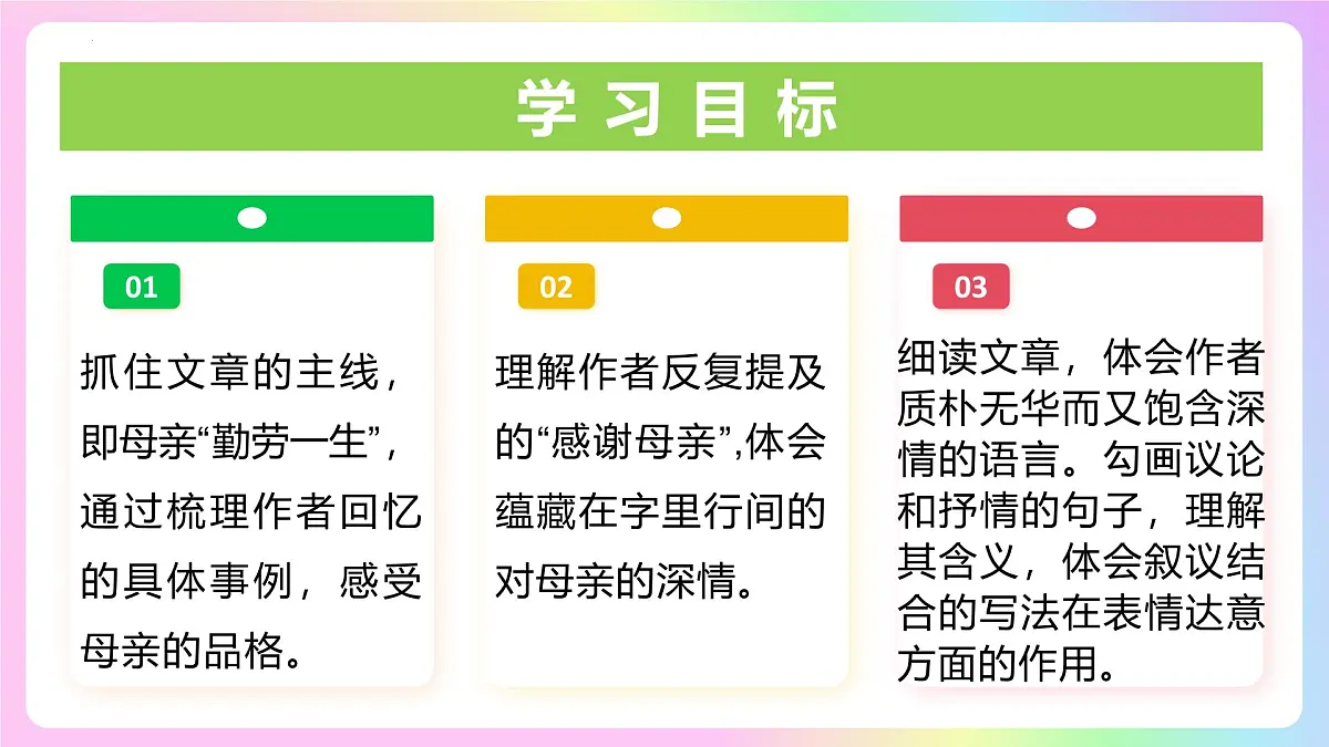 新人教部编语文七上 4-14《回忆我的母亲》课件第2页