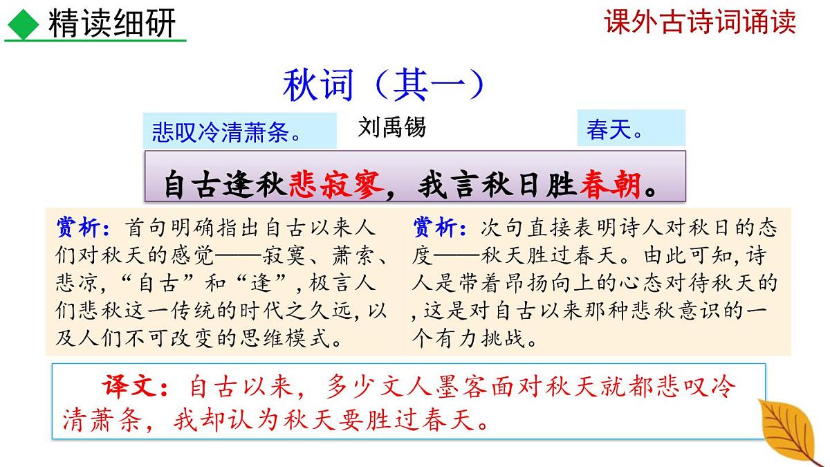 新人教部编语文七上 第六单元《课外古诗词诵读2》课件第7页