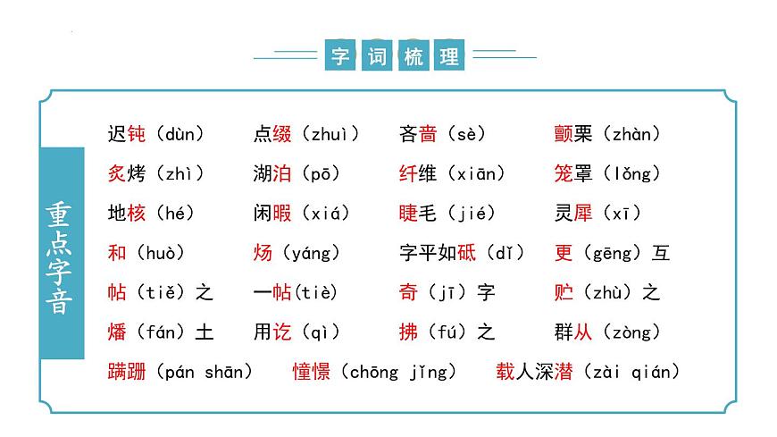 新人教部编语文七下 《第六单元》复习课件第7页
