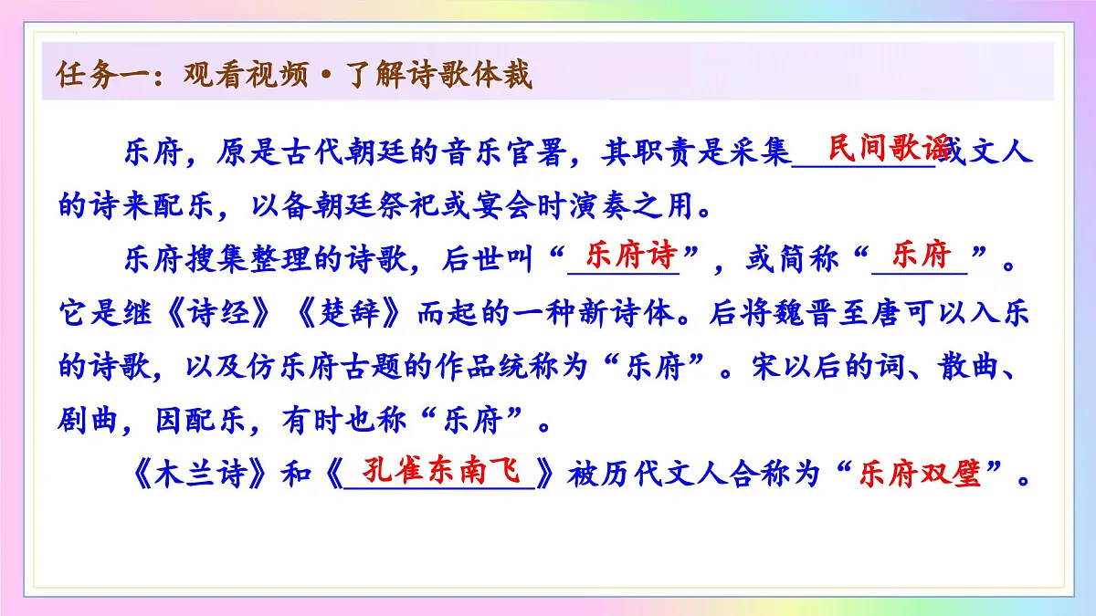 新人教部编语文七下 2-9《木兰诗》-教学课件第8页